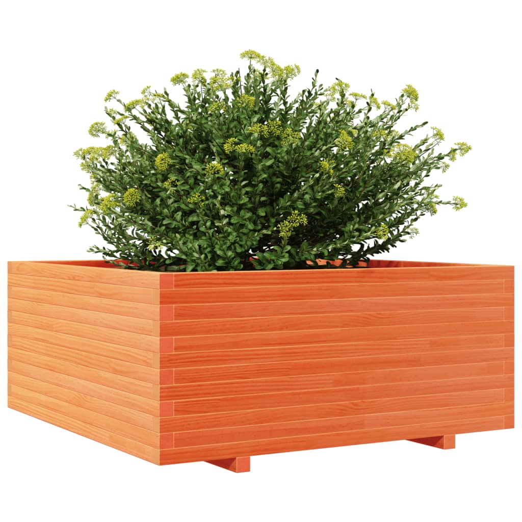 Sodo lovelis, vaško rudas, 110x110x49,5cm, pušies masyvas Sodo lovelis, vaško rudas, 110x110x49,5cm, pušies masyvas - Image 4