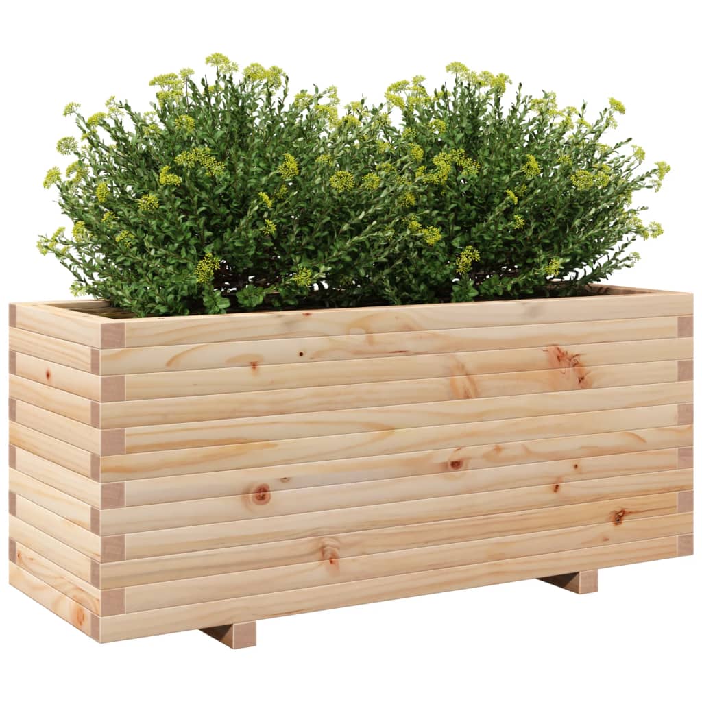 Sodo lovelis, 110x40x49,5cm, pušies medienos masyvas Sodo lovelis, 110x40x49,5cm, pušies medienos masyvas - Image 4