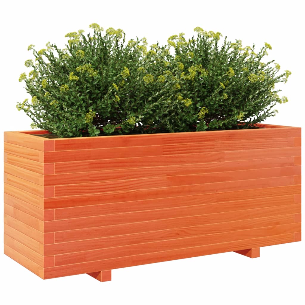 Sodo lovelis, vaško rudas, 110x40x49,5cm, pušies masyvas Sodo lovelis, vaško rudas, 110x40x49,5cm, pušies masyvas - Image 4