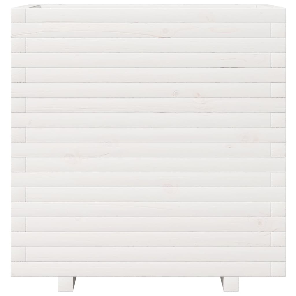 Sodo lovelis, baltas, 70x40x72,5cm, pušies medienos masyvas Sodo lovelis, baltas, 70x40x72,5cm, pušies medienos masyvas - Image 5