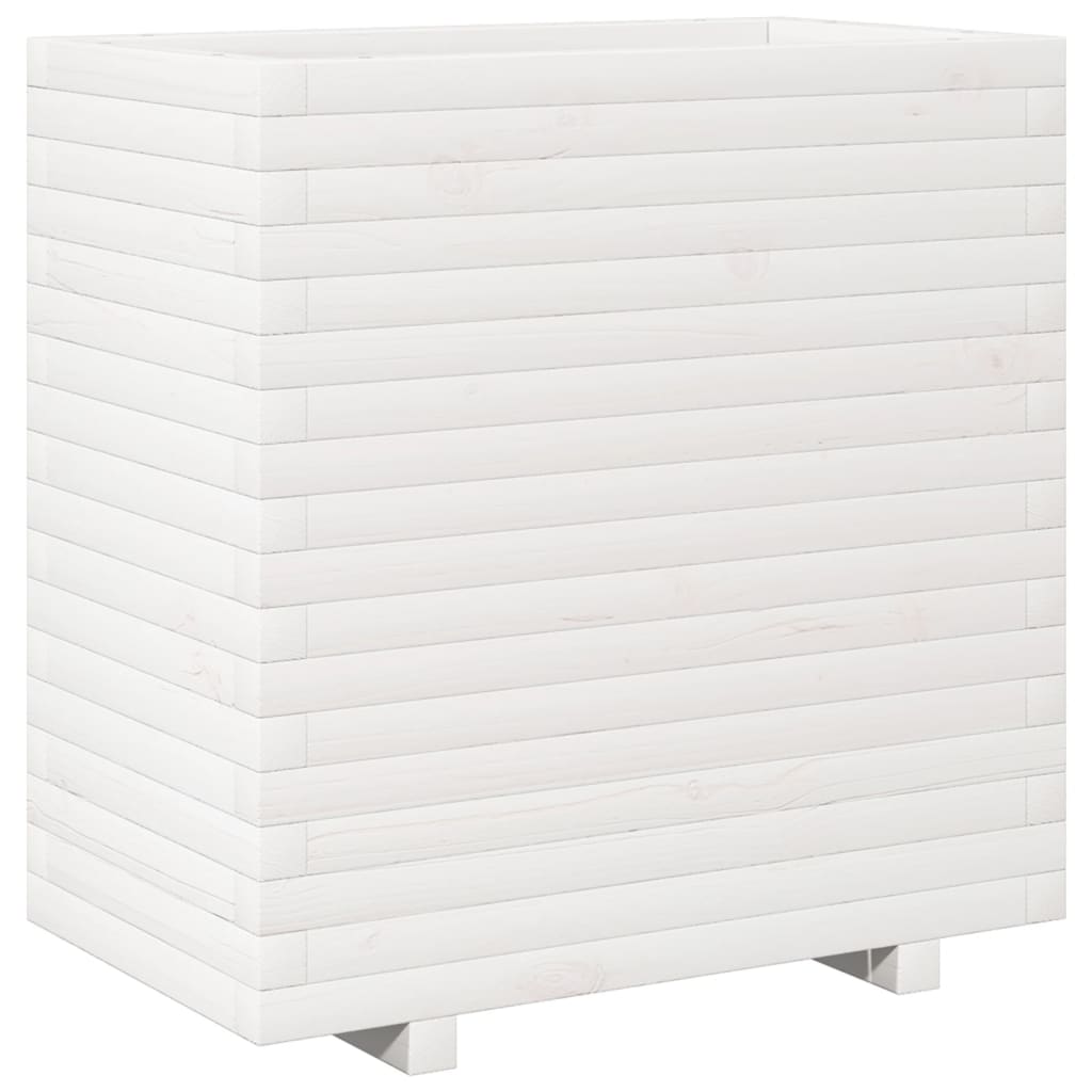 Sodo lovelis, baltas, 70x40x72,5cm, pušies medienos masyvas Sodo lovelis, baltas, 70x40x72,5cm, pušies medienos masyvas - Image 7