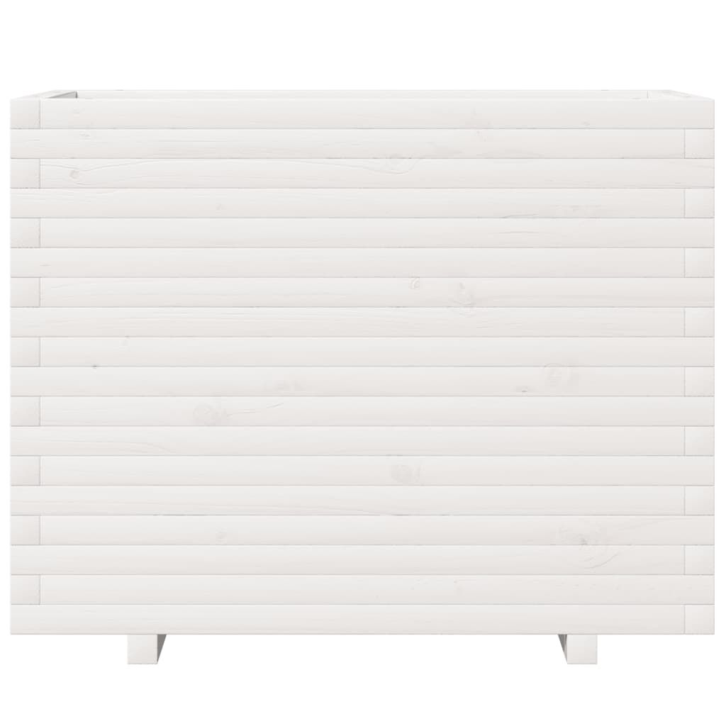 Sodo lovelis, baltas, 90x40x72,5cm, pušies medienos masyvas Sodo lovelis, baltas, 90x40x72,5cm, pušies medienos masyvas - Image 5