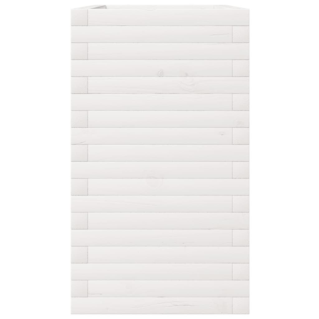 Sodo lovelis, baltas, 90x40x72,5cm, pušies medienos masyvas Sodo lovelis, baltas, 90x40x72,5cm, pušies medienos masyvas - Image 6