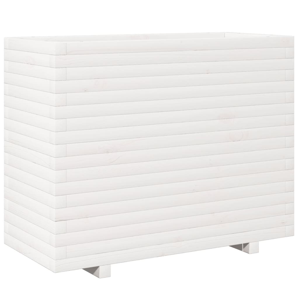Sodo lovelis, baltas, 90x40x72,5cm, pušies medienos masyvas Sodo lovelis, baltas, 90x40x72,5cm, pušies medienos masyvas - Image 7
