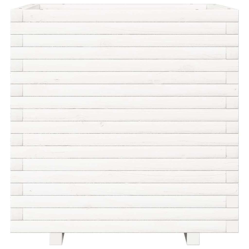 Sodo lovelis, baltas, 70x70x72cm, pušies medienos masyvas Sodo lovelis, baltas, 70x70x72cm, pušies medienos masyvas - Image 5