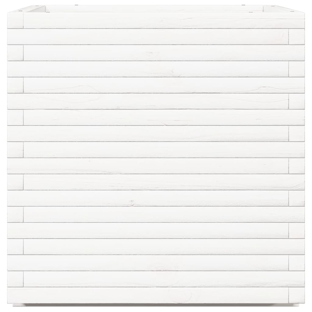 Sodo lovelis, baltas, 70x70x72cm, pušies medienos masyvas Sodo lovelis, baltas, 70x70x72cm, pušies medienos masyvas - Image 6