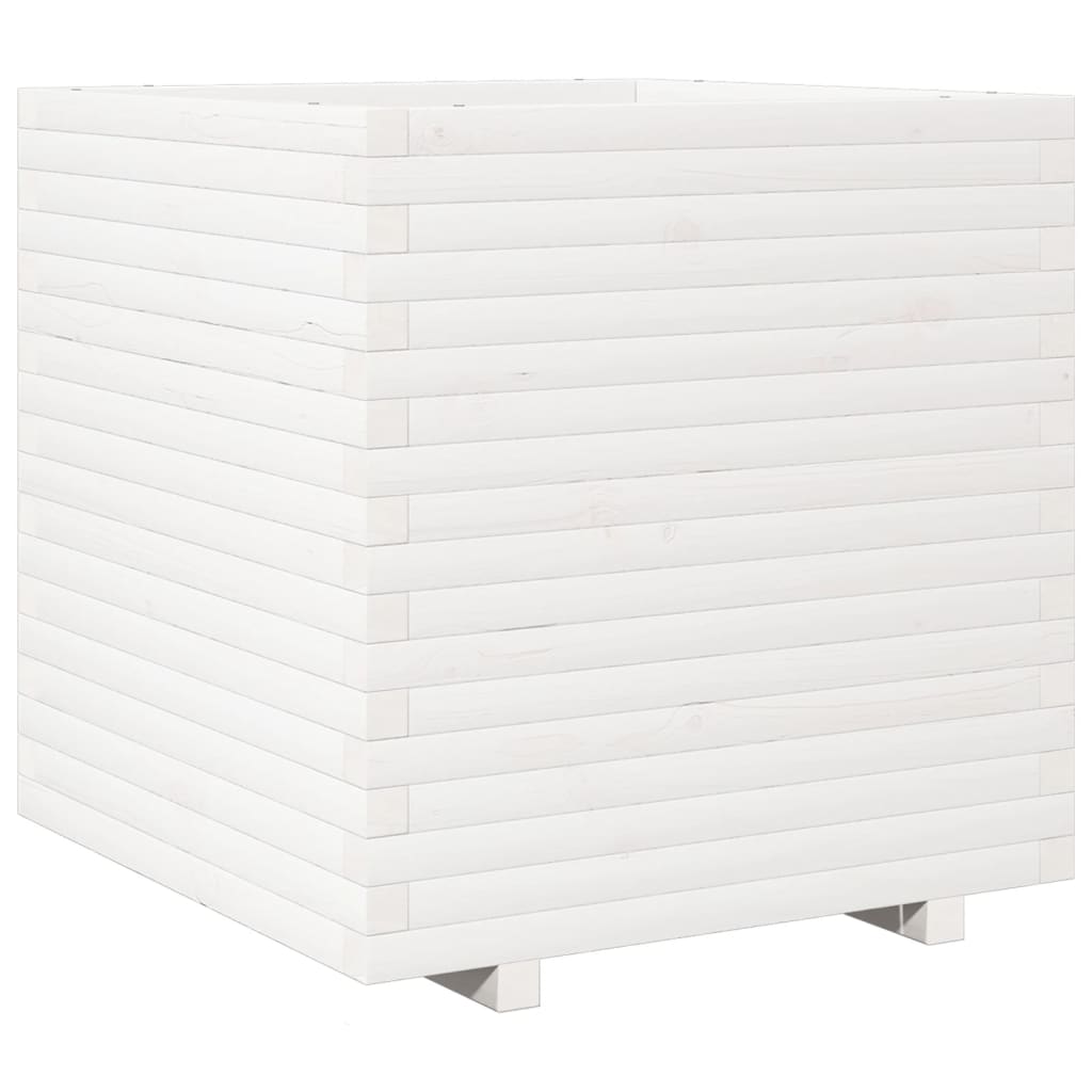 Sodo lovelis, baltas, 70x70x72cm, pušies medienos masyvas Sodo lovelis, baltas, 70x70x72cm, pušies medienos masyvas - Image 7