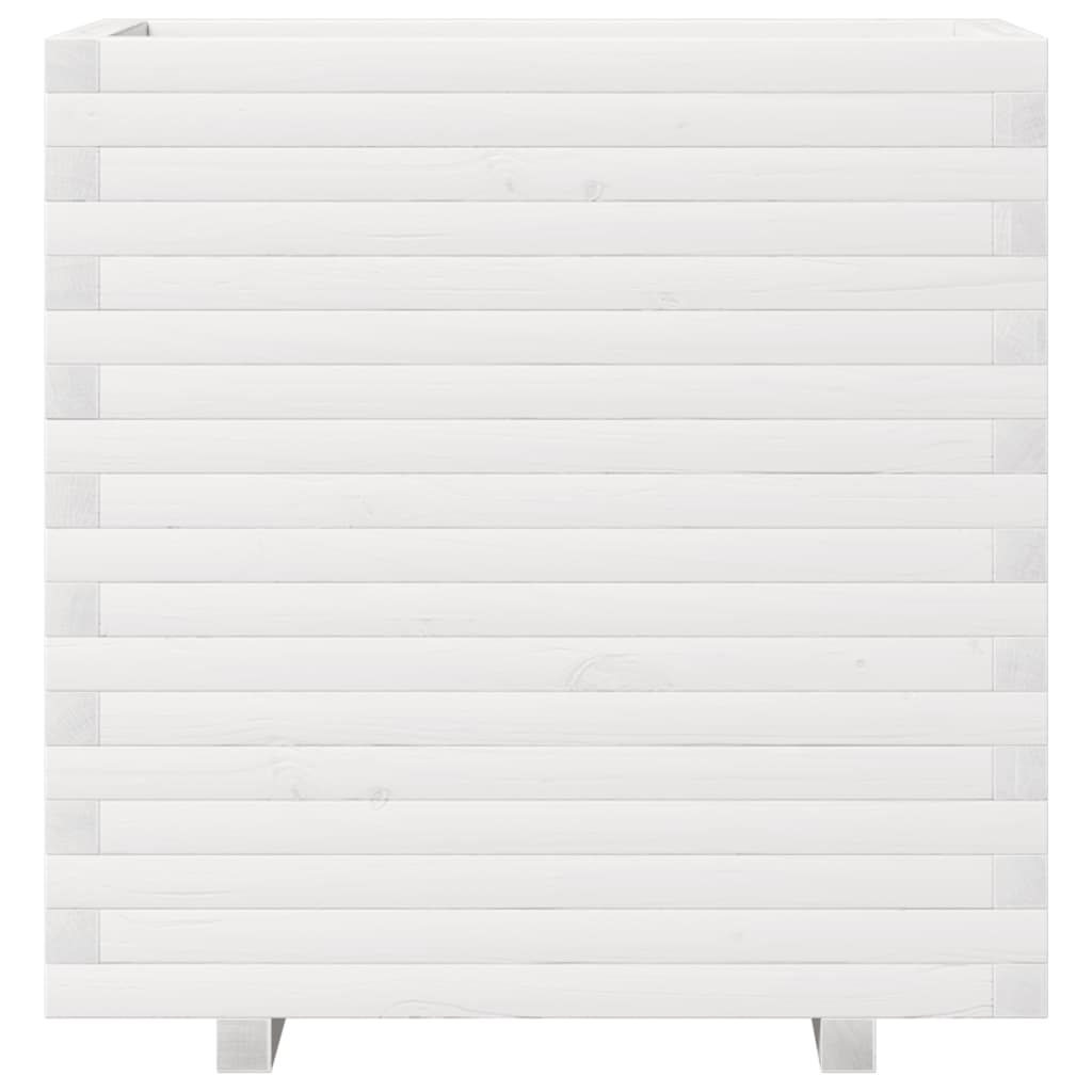 Sodo lovelis, baltas, 70x40x72cm, pušies medienos masyvas Sodo lovelis, baltas, 70x40x72cm, pušies medienos masyvas - Image 5
