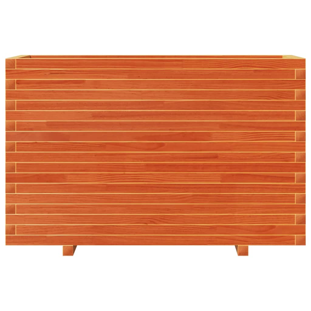 Sodo lovelis, vaško rudas, 110x40x72cm, pušies medienos masyvas Sodo lovelis, vaško rudas, 110x40x72cm, pušies medienos masyvas - Image 5