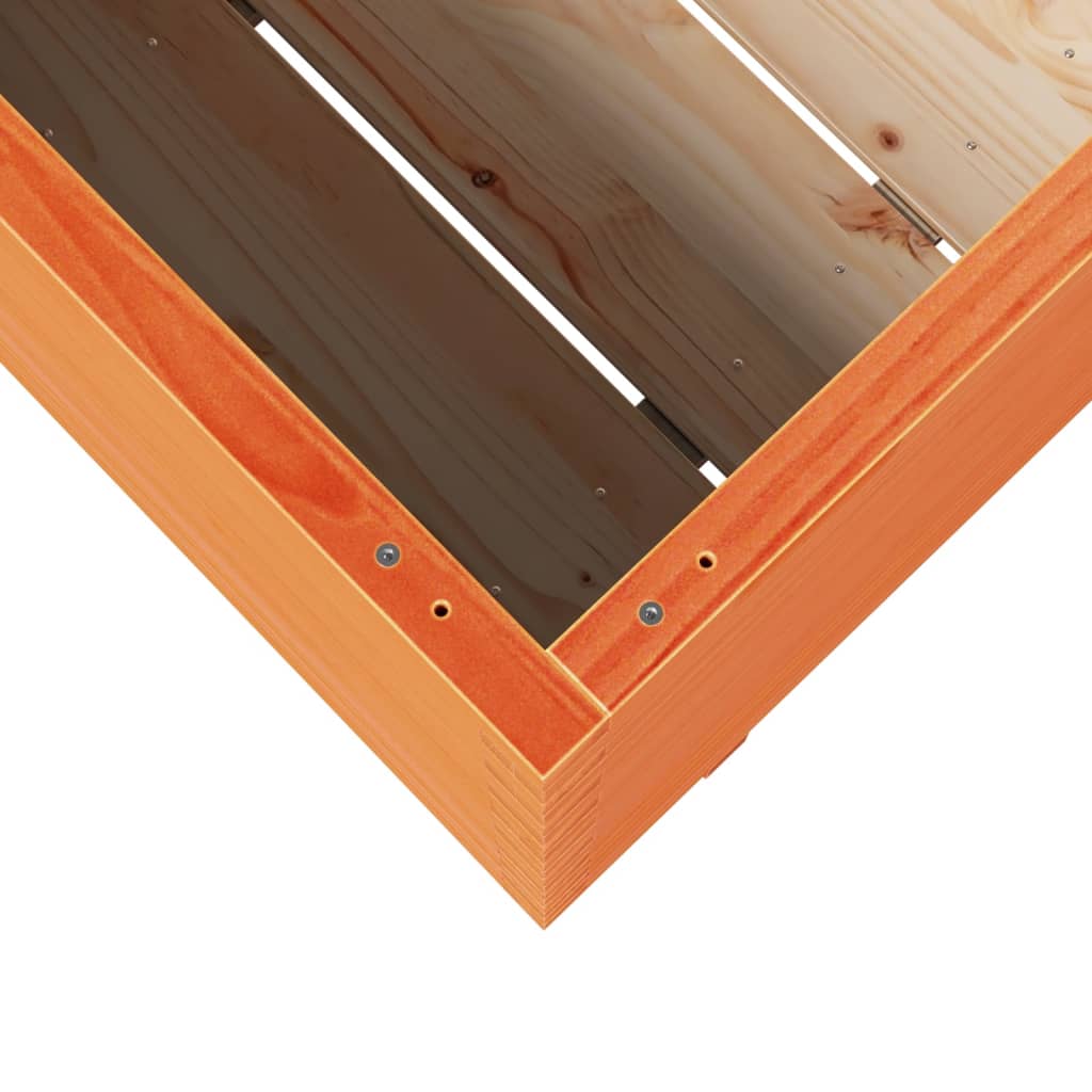 Sodo lovelis, vaško rudas, 110x40x72cm, pušies medienos masyvas Sodo lovelis, vaško rudas, 110x40x72cm, pušies medienos masyvas - Image 8