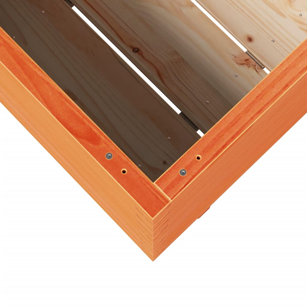 Sodo lovelis, vaško rudas, 90x60x72cm, pušies medienos masyvas Sodo lovelis, vaško rudas, 90x60x72cm, pušies medienos masyvas - Image 8