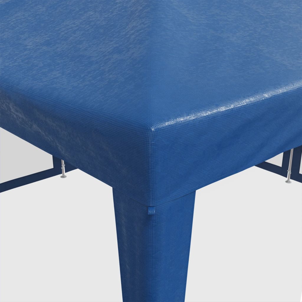 Proginė palapinė su 8 tinklinėmis sienomis, mėlyna, 4x4m, HDPE Proginė palapinė su 8 tinklinėmis sienomis, mėlyna, 4x4m, HDPE - Image 7