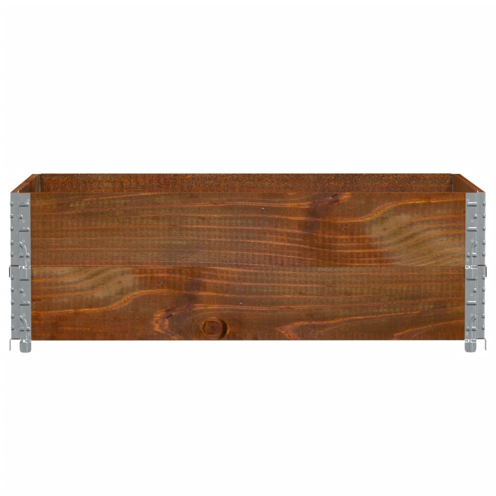 Sodo lovelis, rudas, 120x80cm, pušies medienos masyvas Sodo lovelis, rudas, 120x80cm, pušies medienos masyvas - Image 3