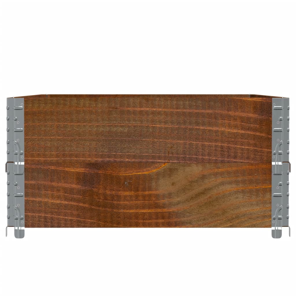 Sodo lovelis, rudas, 120x80cm, pušies medienos masyvas Sodo lovelis, rudas, 120x80cm, pušies medienos masyvas - Image 4