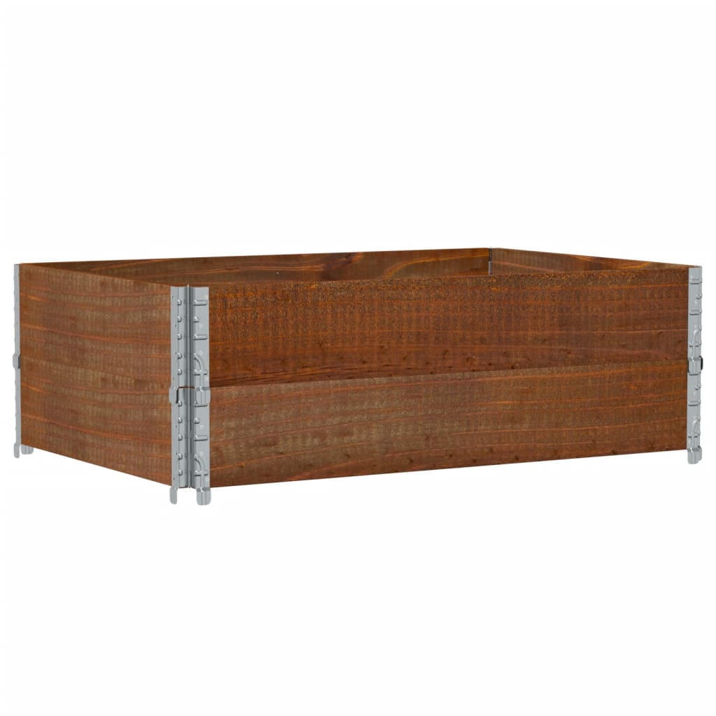 Sodo lovelis, rudas, 120x80cm, pušies medienos masyvas Sodo lovelis, rudas, 120x80cm, pušies medienos masyvas - Image 5