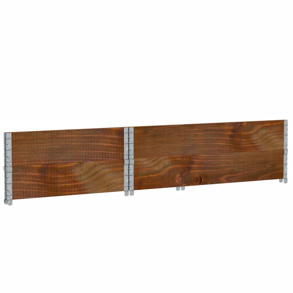 Sodo lovelis, rudas, 120x80cm, pušies medienos masyvas Sodo lovelis, rudas, 120x80cm, pušies medienos masyvas - Image 6