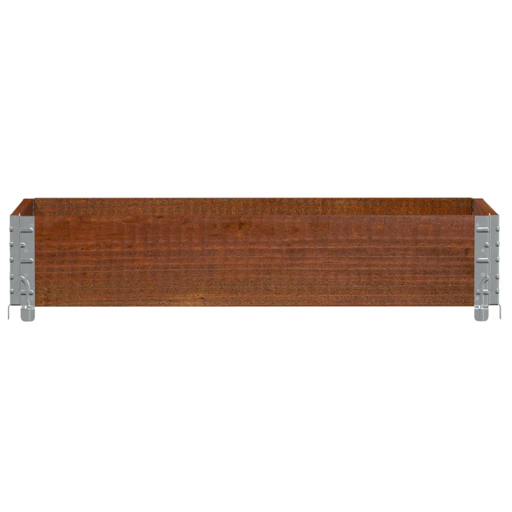 Sodo lovelis, rudas, 100x50cm, pušies medienos masyvas Sodo lovelis, rudas, 100x50cm, pušies medienos masyvas - Image 3