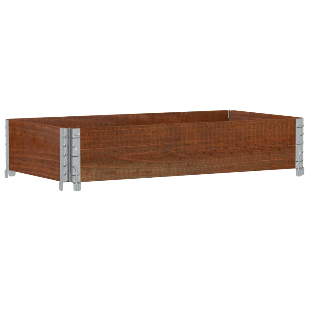 Sodo lovelis, rudas, 100x50cm, pušies medienos masyvas Sodo lovelis, rudas, 100x50cm, pušies medienos masyvas - Image 5