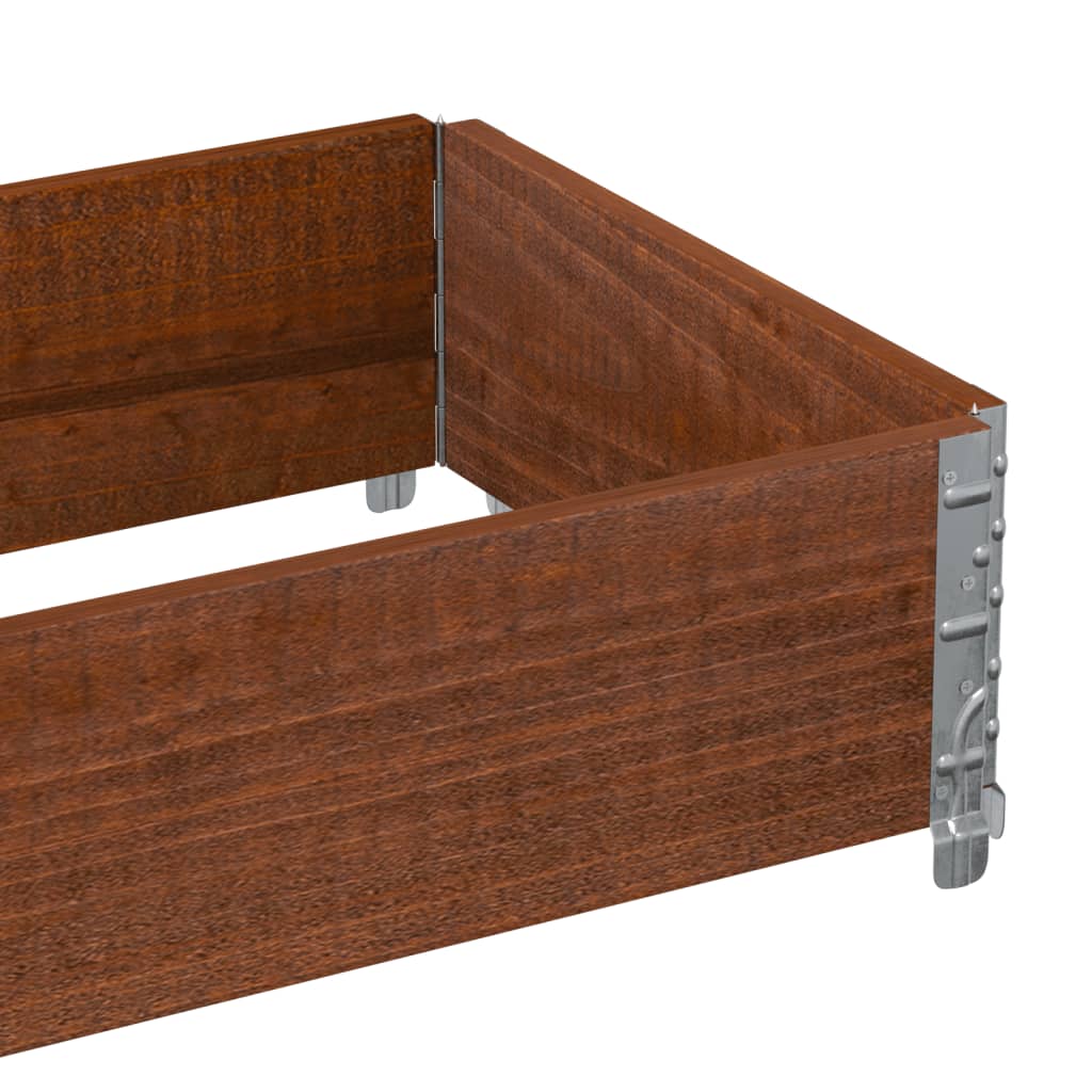 Sodo lovelis, rudas, 100x50cm, pušies medienos masyvas Sodo lovelis, rudas, 100x50cm, pušies medienos masyvas - Image 7