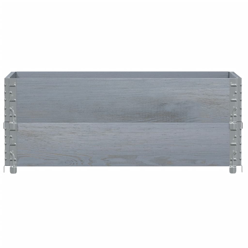 Sodo lovelis, pilkas, 100x50cm, pušies medienos masyvas Sodo lovelis, pilkas, 100x50cm, pušies medienos masyvas - Image 3