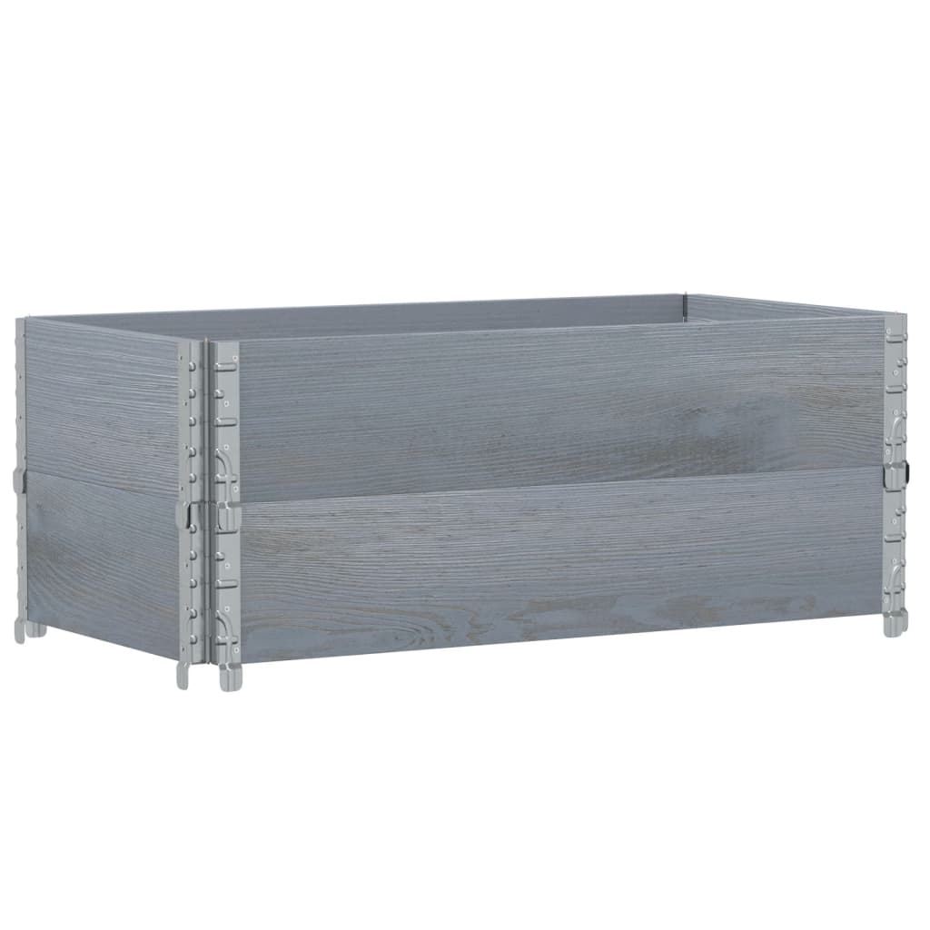 Sodo lovelis, pilkas, 100x50cm, pušies medienos masyvas Sodo lovelis, pilkas, 100x50cm, pušies medienos masyvas - Image 5