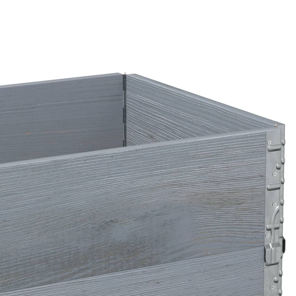 Sodo lovelis, pilkas, 100x50cm, pušies medienos masyvas Sodo lovelis, pilkas, 100x50cm, pušies medienos masyvas - Image 7