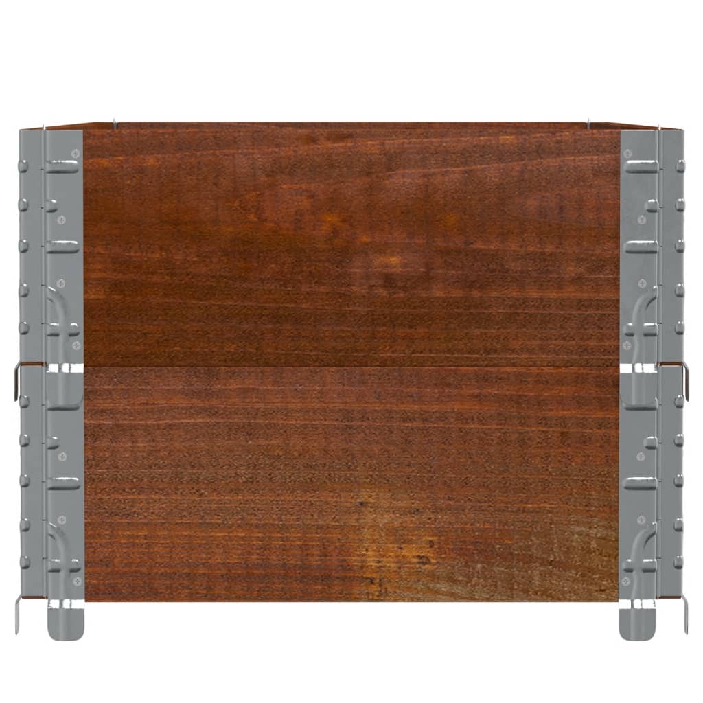 Sodo lovelis, rudas, 100x50cm, pušies medienos masyvas Sodo lovelis, rudas, 100x50cm, pušies medienos masyvas - Image 4