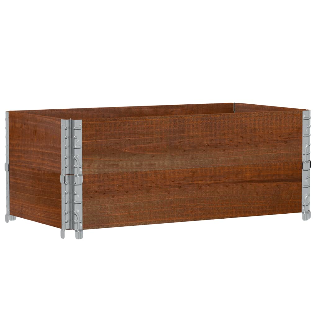 Sodo lovelis, rudas, 100x50cm, pušies medienos masyvas Sodo lovelis, rudas, 100x50cm, pušies medienos masyvas - Image 5