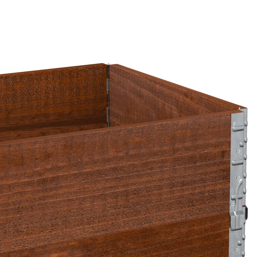 Sodo lovelis, rudas, 100x50cm, pušies medienos masyvas Sodo lovelis, rudas, 100x50cm, pušies medienos masyvas - Image 7