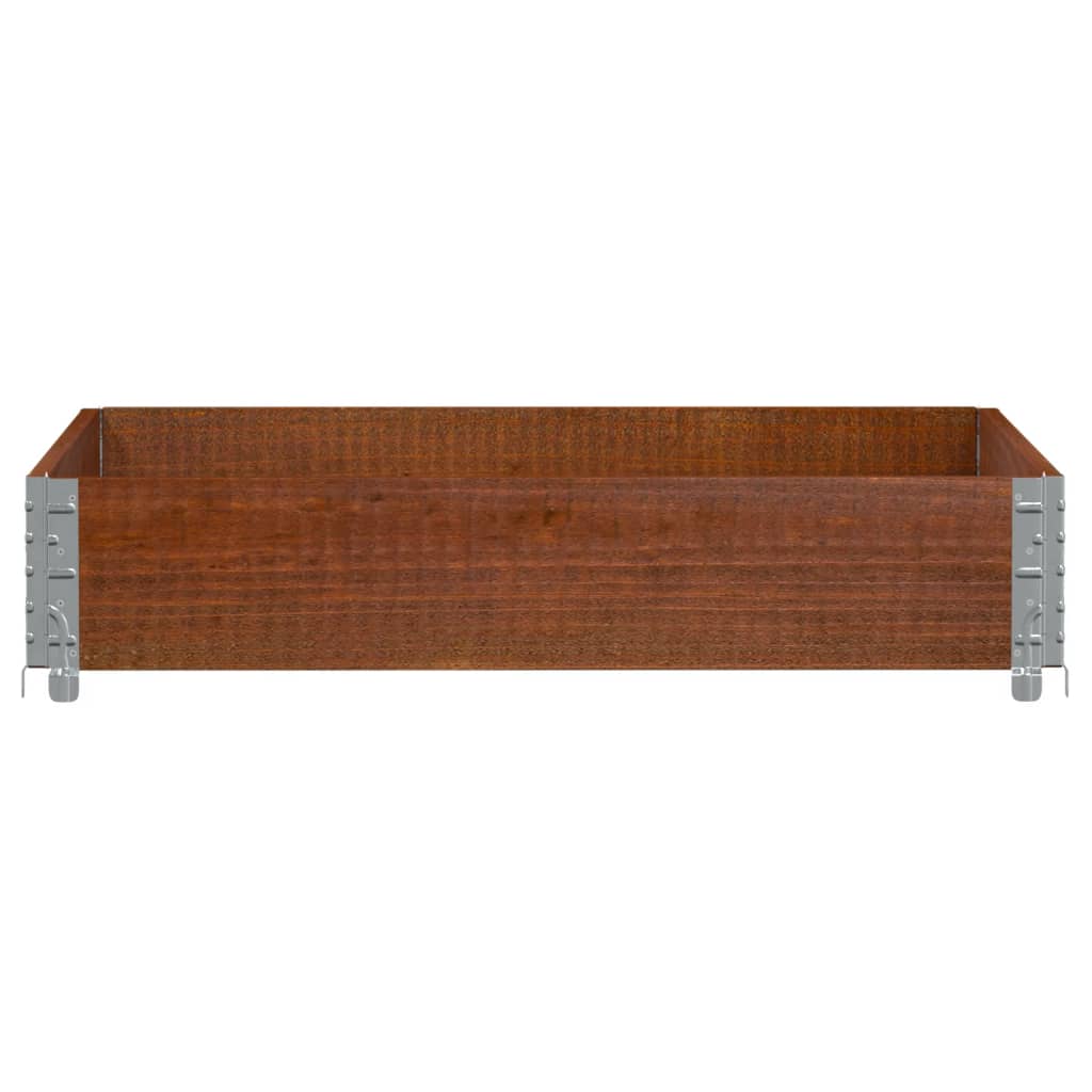 Sodo lovelis, rudas, 100x100cm, pušies medienos masyvas Sodo lovelis, rudas, 100x100cm, pušies medienos masyvas - Image 3