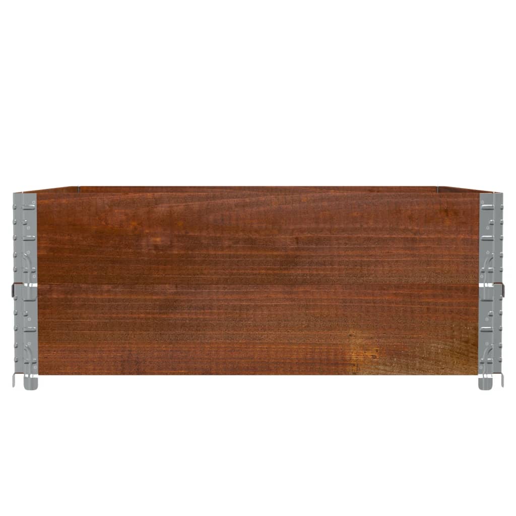 Sodo lovelis, rudas, 100x100cm, pušies medienos masyvas Sodo lovelis, rudas, 100x100cm, pušies medienos masyvas - Image 4