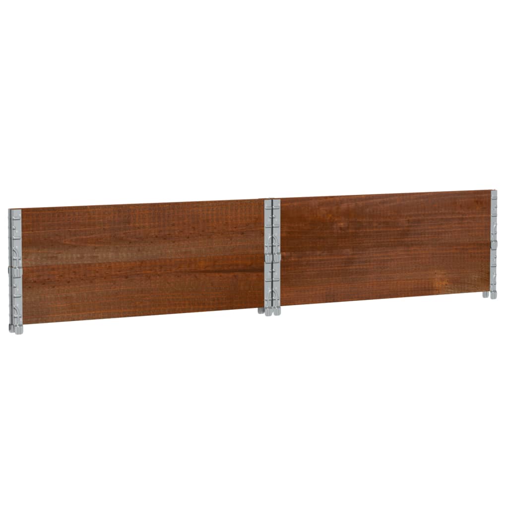 Sodo lovelis, rudas, 100x100cm, pušies medienos masyvas Sodo lovelis, rudas, 100x100cm, pušies medienos masyvas - Image 6