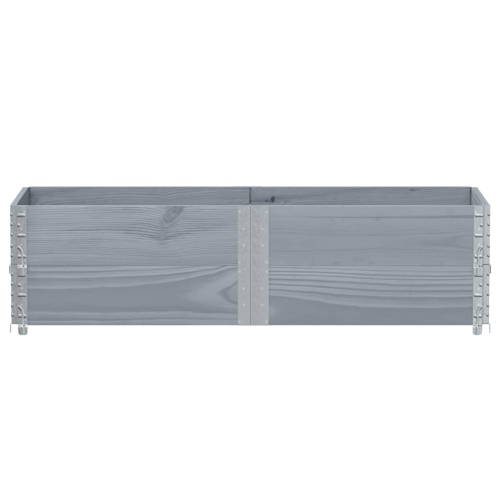 Sodo lovelis, pilkas, 150x50cm, pušies medienos masyvas Sodo lovelis, pilkas, 150x50cm, pušies medienos masyvas - Image 3