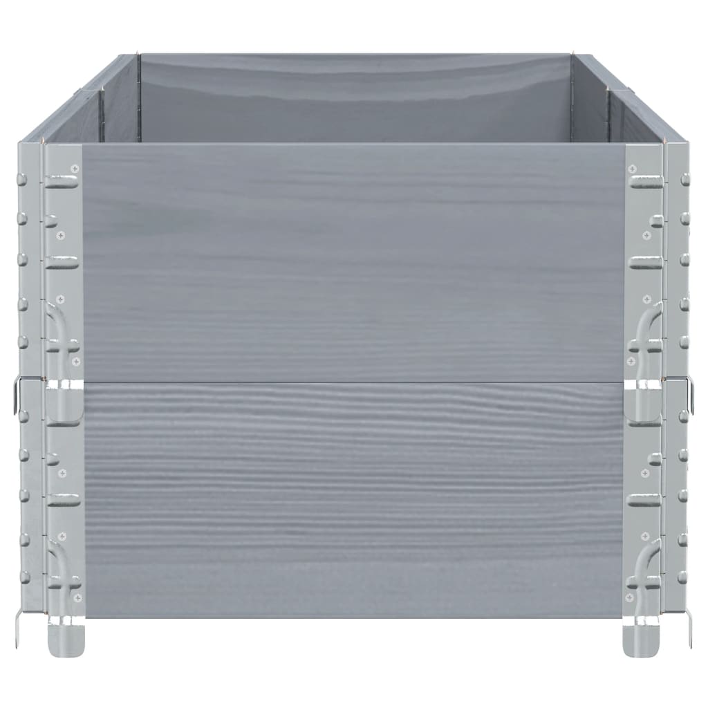 Sodo lovelis, pilkas, 150x50cm, pušies medienos masyvas Sodo lovelis, pilkas, 150x50cm, pušies medienos masyvas - Image 4