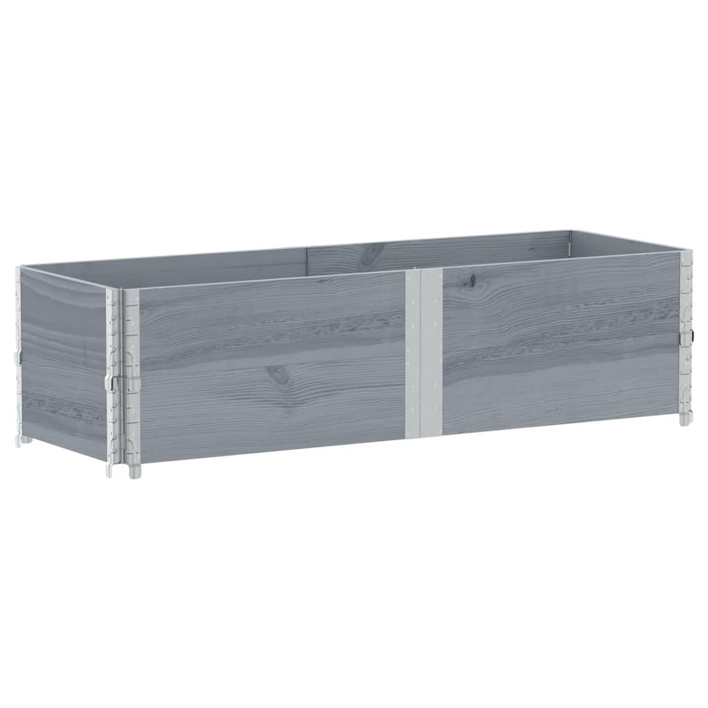 Sodo lovelis, pilkas, 150x50cm, pušies medienos masyvas Sodo lovelis, pilkas, 150x50cm, pušies medienos masyvas - Image 5