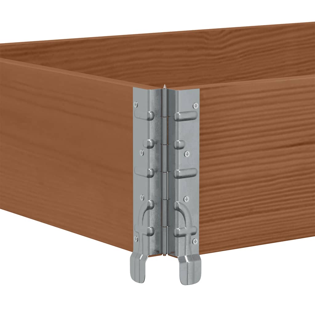 Sodo lovelis, rudas, 150x50cm, pušies medienos masyvas Sodo lovelis, rudas, 150x50cm, pušies medienos masyvas - Image 6