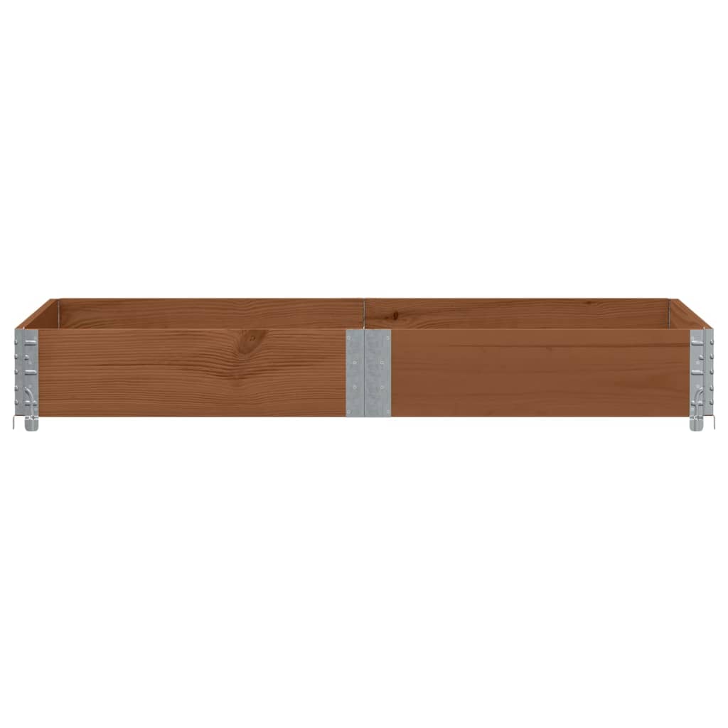 Sodo lovelis, rudas, 150x100cm, pušies medienos masyvas Sodo lovelis, rudas, 150x100cm, pušies medienos masyvas - Image 3