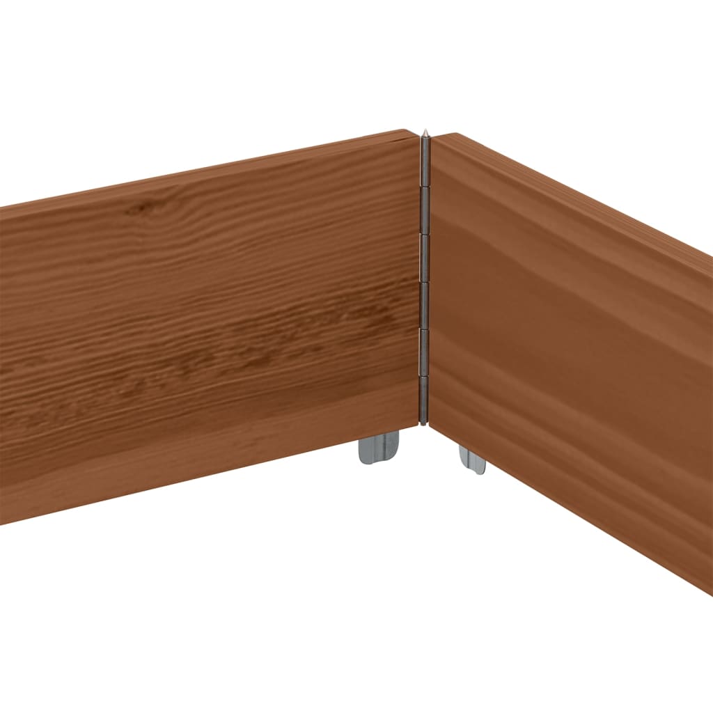Sodo lovelis, rudas, 150x100cm, pušies medienos masyvas Sodo lovelis, rudas, 150x100cm, pušies medienos masyvas - Image 6