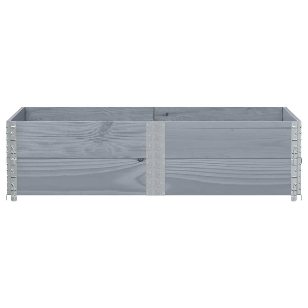 Sodo lovelis, pilkas, 150x100cm, pušies medienos masyvas Sodo lovelis, pilkas, 150x100cm, pušies medienos masyvas - Image 3