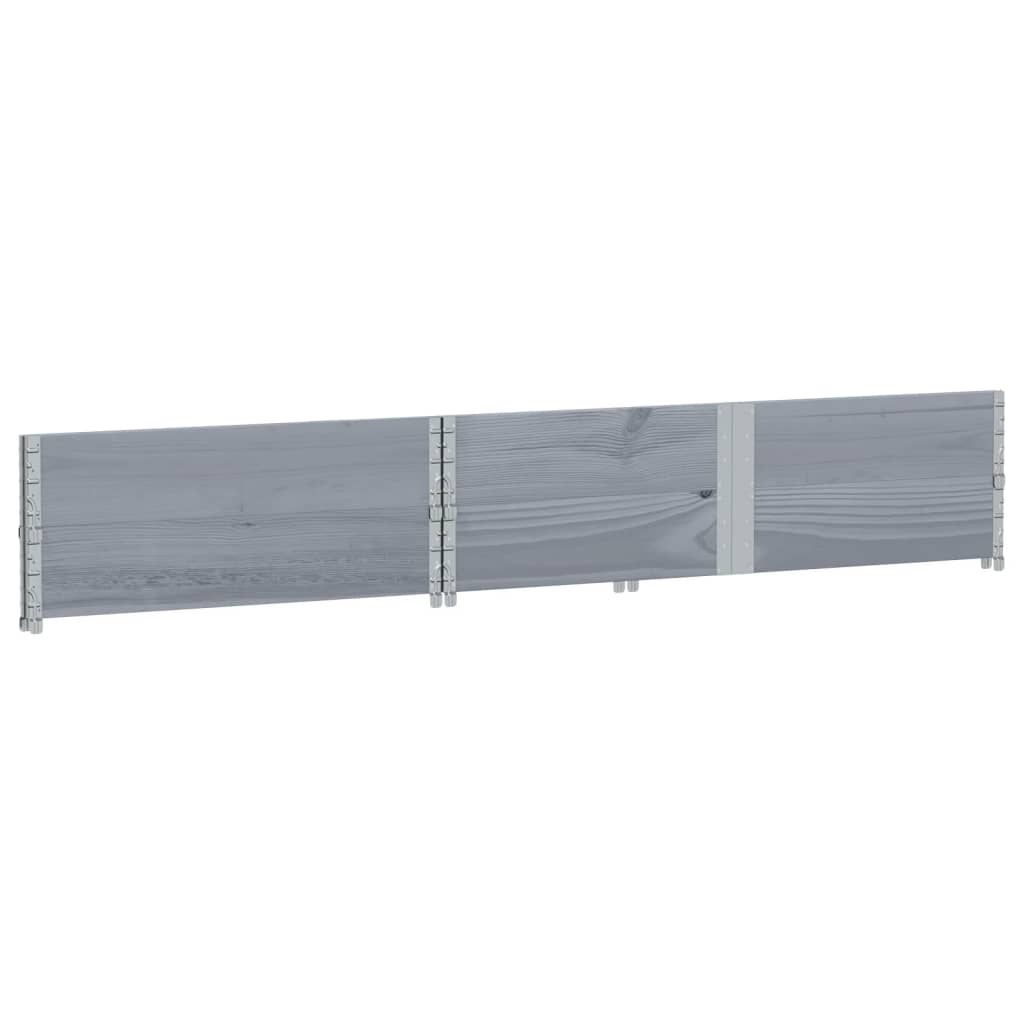 Sodo lovelis, pilkas, 150x100cm, pušies medienos masyvas Sodo lovelis, pilkas, 150x100cm, pušies medienos masyvas - Image 4
