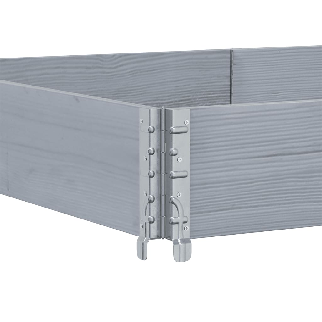 Sodo lovelis, pilkas, 150x100cm, pušies medienos masyvas Sodo lovelis, pilkas, 150x100cm, pušies medienos masyvas - Image 5