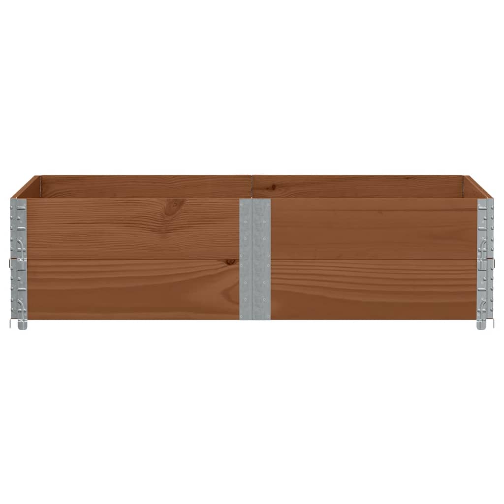 Sodo lovelis, rudas, 150x100cm, pušies medienos masyvas Sodo lovelis, rudas, 150x100cm, pušies medienos masyvas - Image 3
