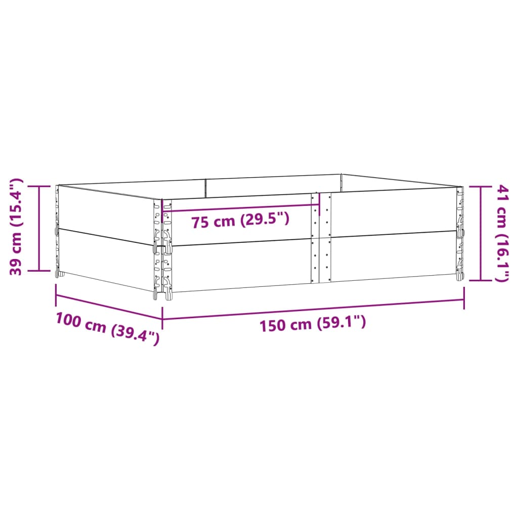 Sodo lovelis, rudas, 150x100cm, pušies medienos masyvas Sodo lovelis, rudas, 150x100cm, pušies medienos masyvas