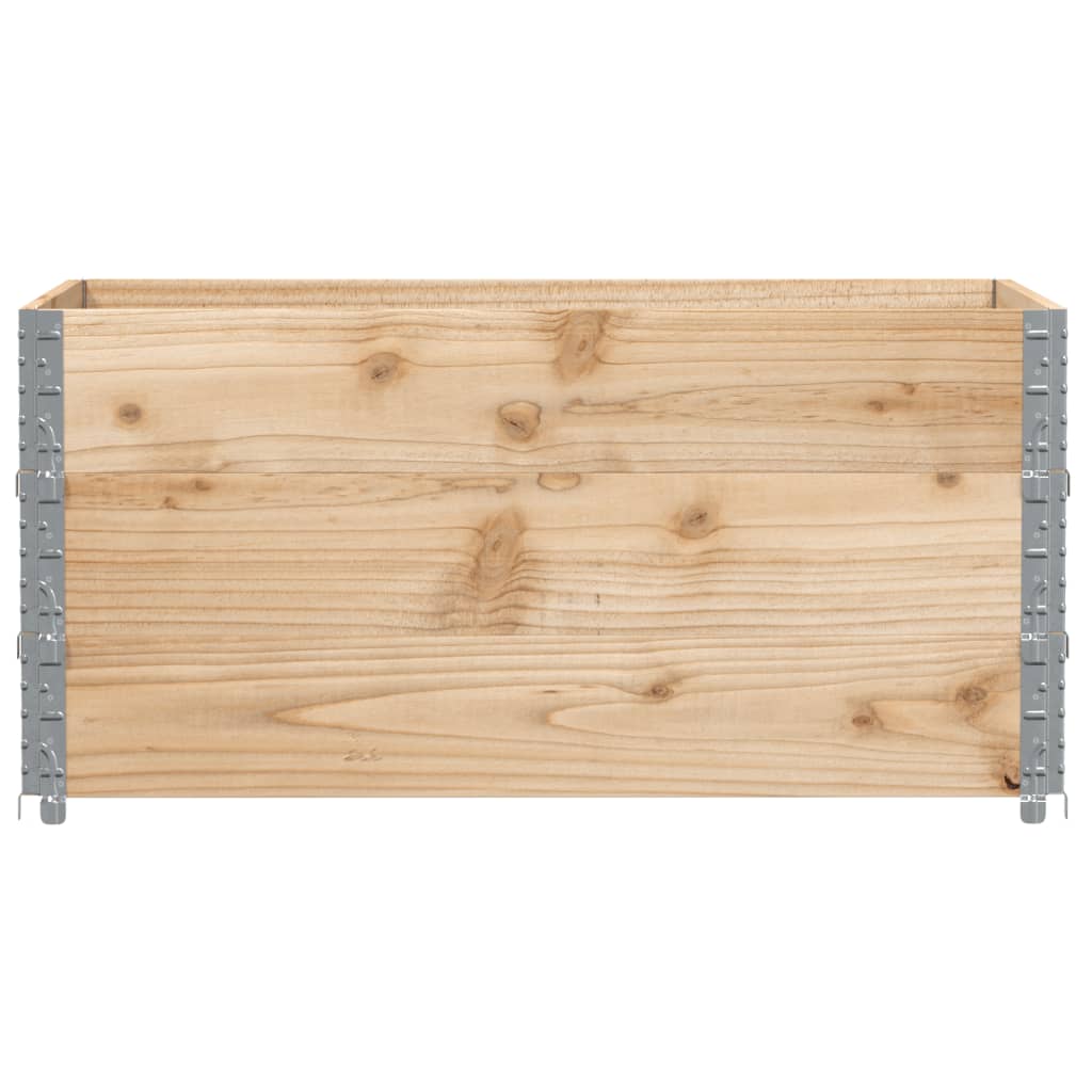 Sodo lovelis, baltos spalvos, 120x80cm, pušies medienos masyvas Sodo lovelis, baltos spalvos, 120x80cm, pušies medienos masyvas - Image 3