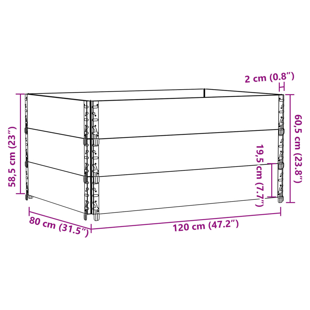 Sodo lovelis, baltos spalvos, 120x80cm, pušies medienos masyvas Sodo lovelis, baltos spalvos, 120x80cm, pušies medienos masyvas