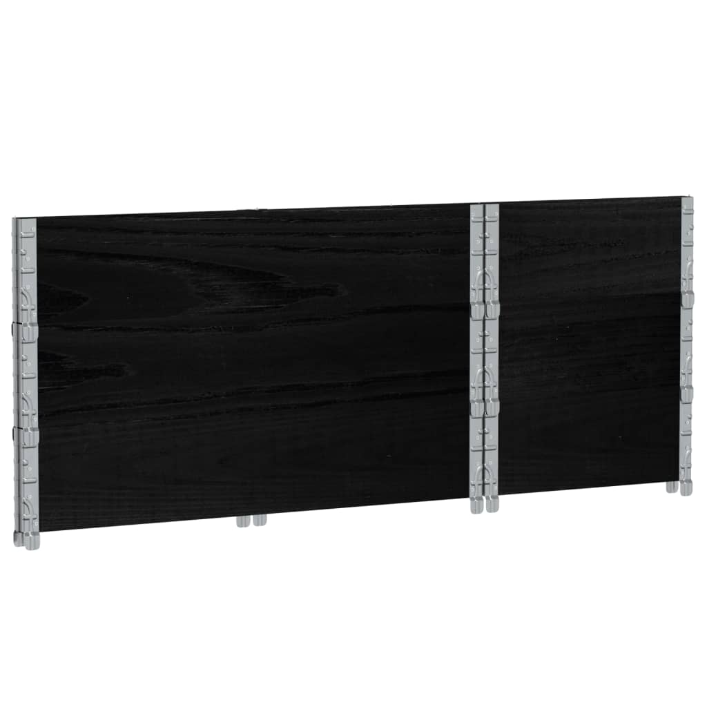 Sodo lovelis, juodas, 100x50cm, pušies medienos masyvas Sodo lovelis, juodas, 100x50cm, pušies medienos masyvas - Image 6