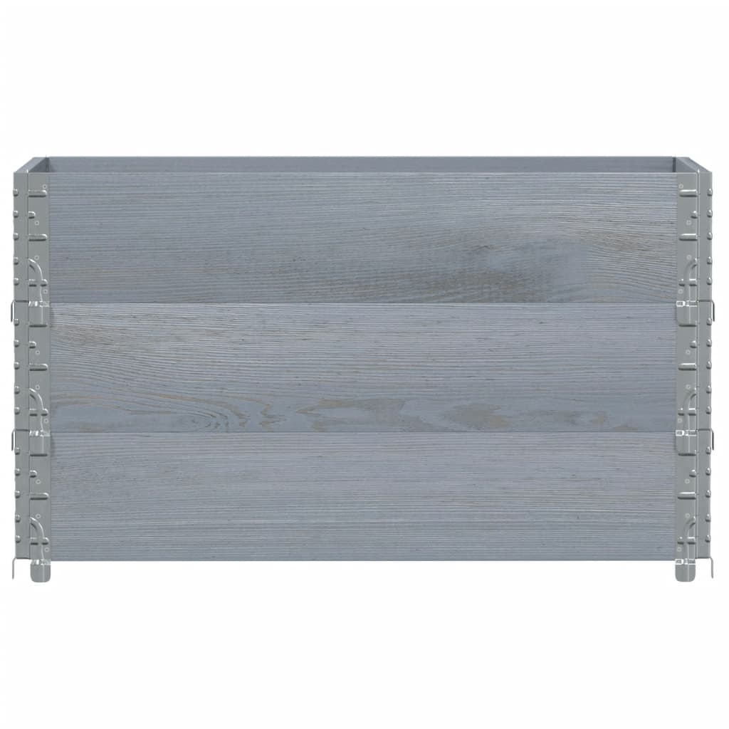 Sodo lovelis, pilkas, 100x50cm, pušies medienos masyvas Sodo lovelis, pilkas, 100x50cm, pušies medienos masyvas - Image 3