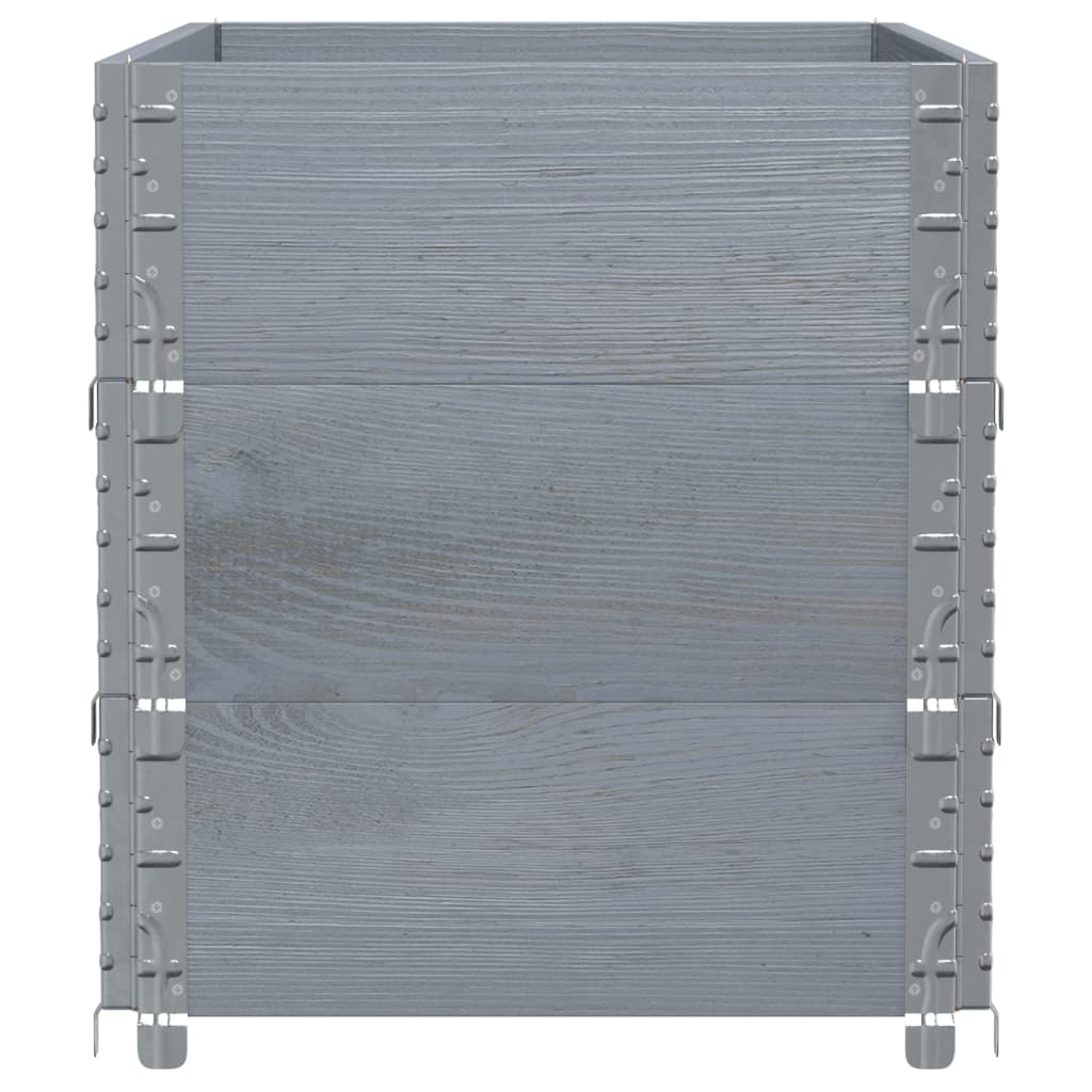 Sodo lovelis, pilkas, 100x50cm, pušies medienos masyvas Sodo lovelis, pilkas, 100x50cm, pušies medienos masyvas - Image 4