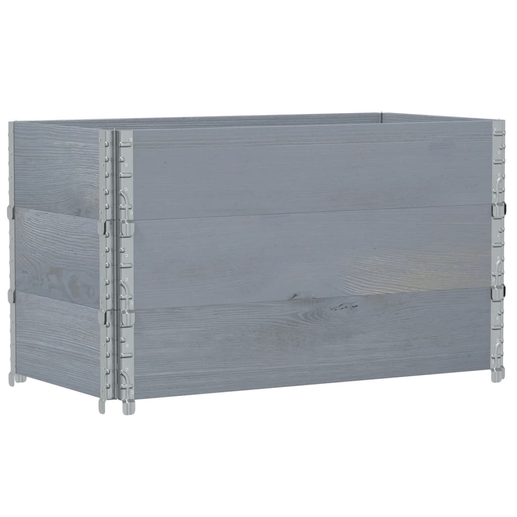 Sodo lovelis, pilkas, 100x50cm, pušies medienos masyvas Sodo lovelis, pilkas, 100x50cm, pušies medienos masyvas - Image 5