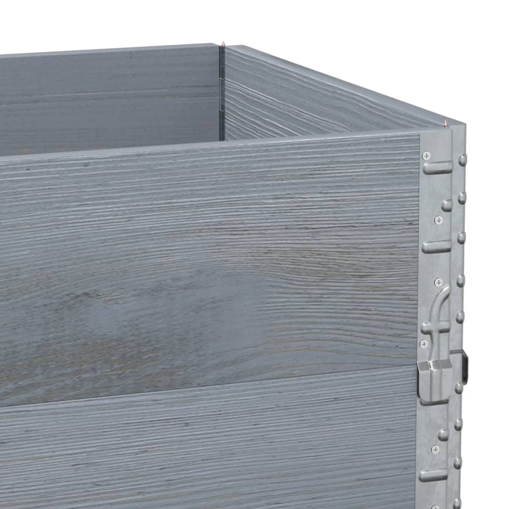 Sodo lovelis, pilkas, 100x50cm, pušies medienos masyvas Sodo lovelis, pilkas, 100x50cm, pušies medienos masyvas - Image 7